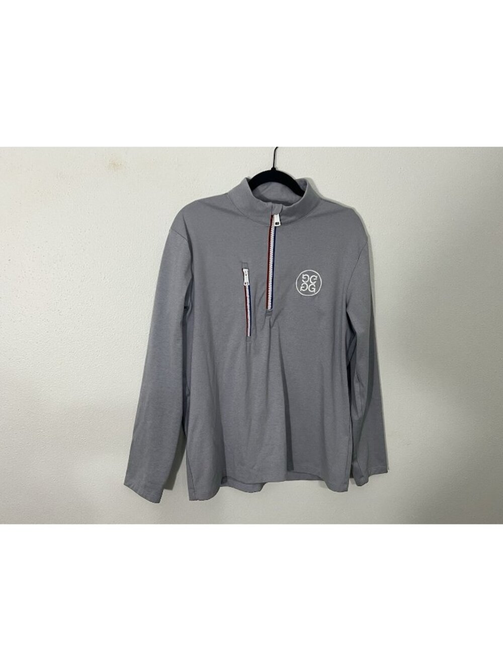 G/FORE Daytona Mid Light Golf Shirt Heather Gray Size Medium